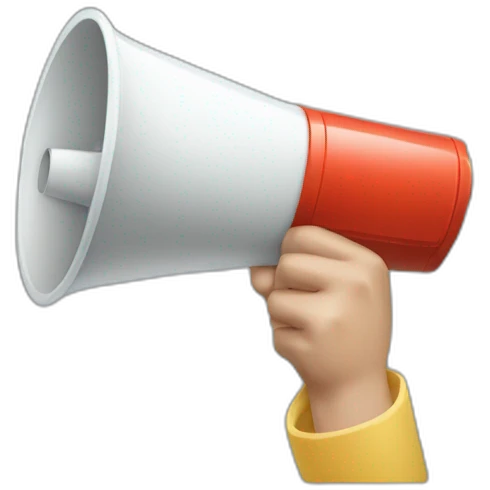 man screaming in megaphone emoji
