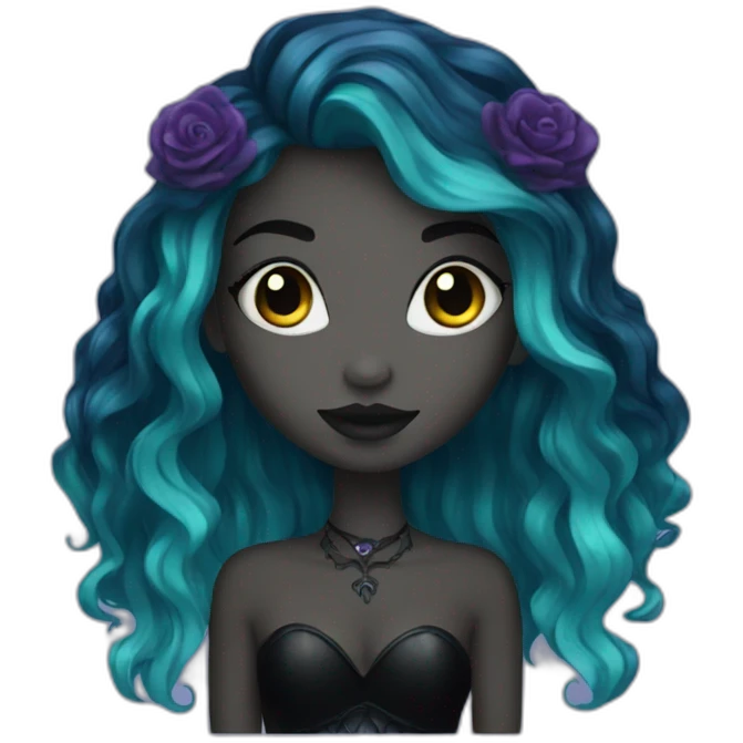 goth mermaid emoji