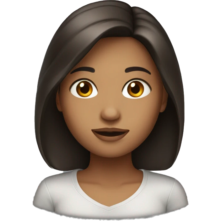 brunette girl emoji