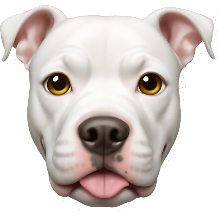 White pitbull  emoji