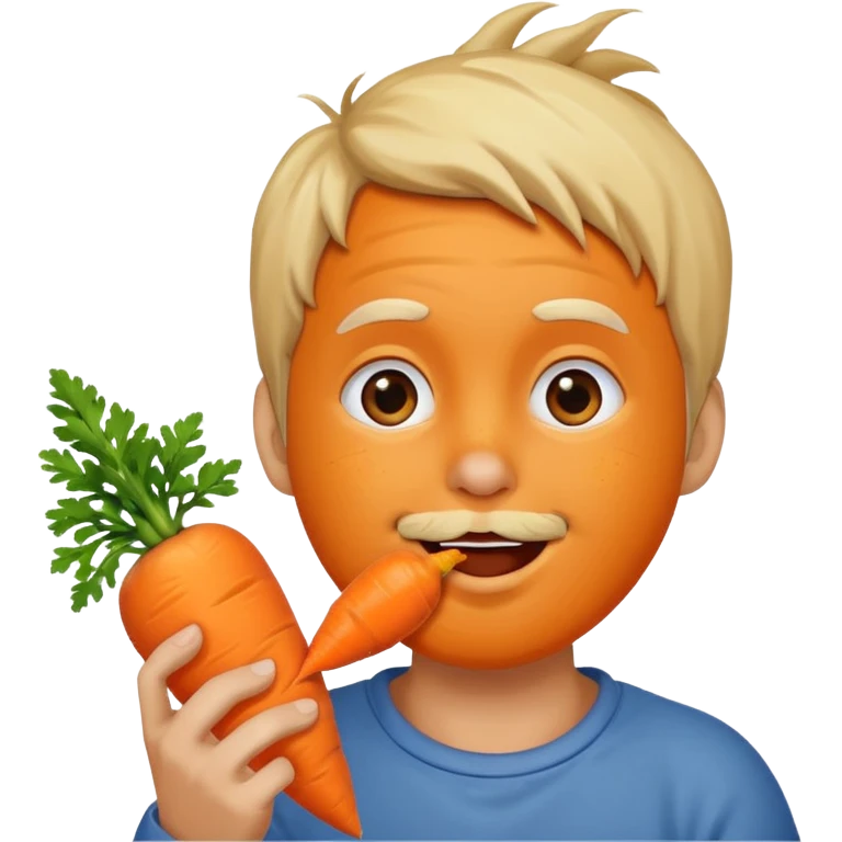 Grugu qui mange une carotte emoji