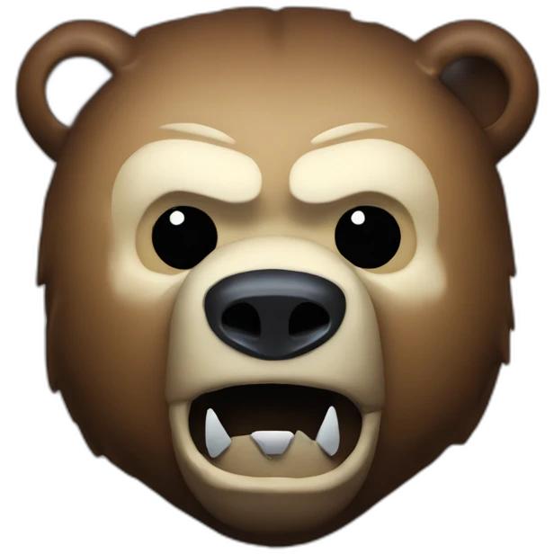 Grizzly head Jason Voorhees mask emoji