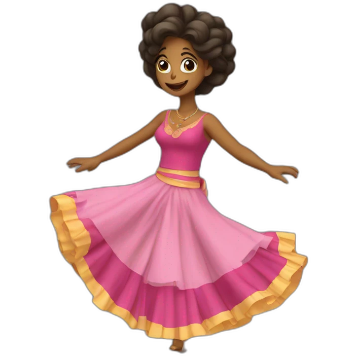 Gitana bailando emoji