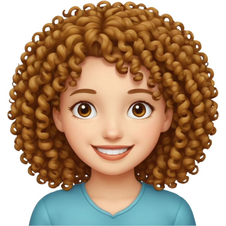 Кудрявая девочка emoji