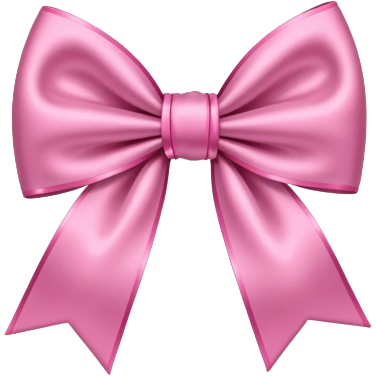 Pink bow with sparkles  emoji