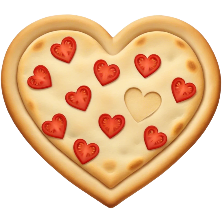 🫓 berbentuk love emoji
