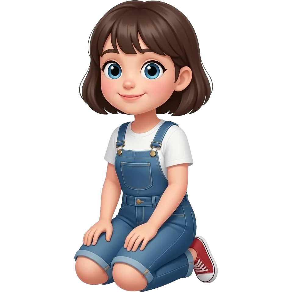 Girl on knees iOS emoji emoji