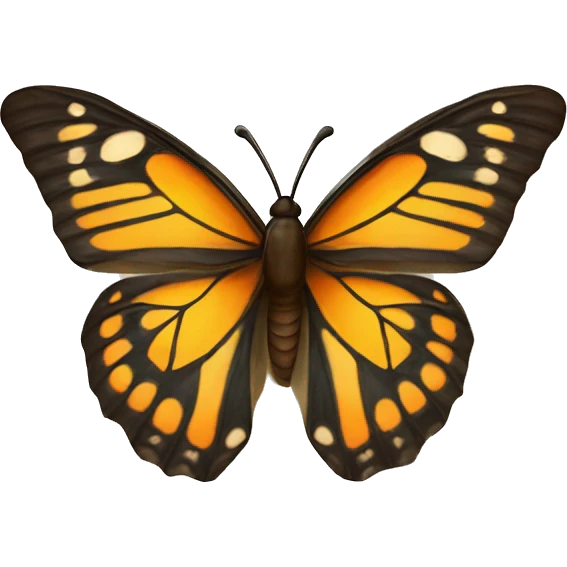 Schmetterling im Herz von zwei Händen  emoji