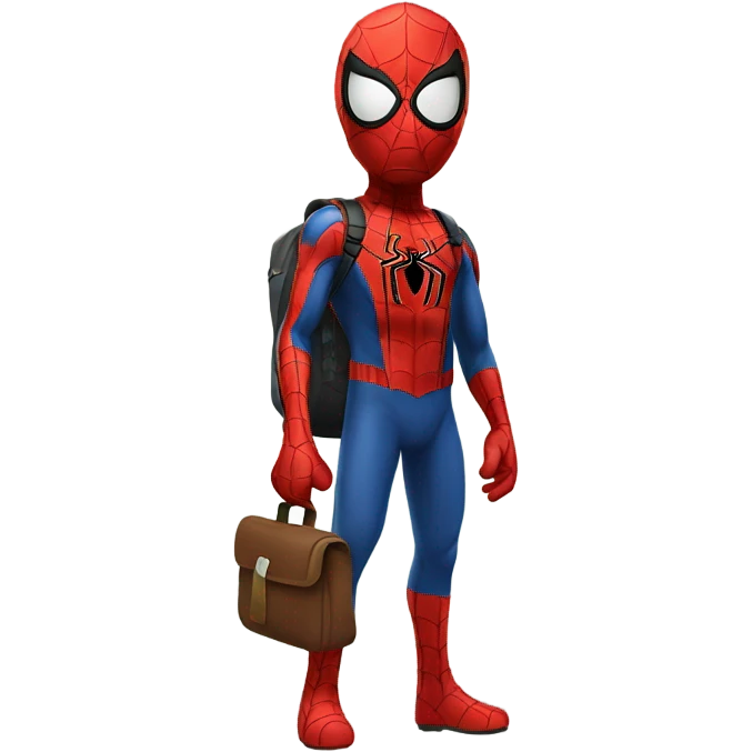 spiderman go to school emoji