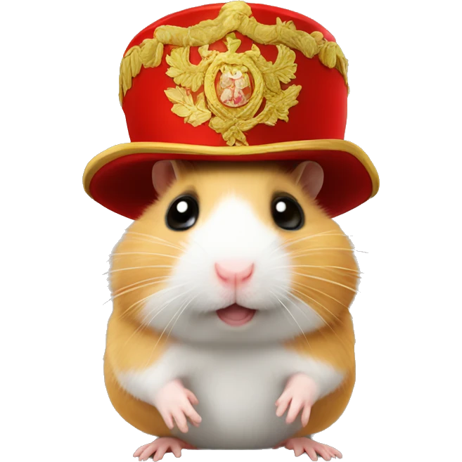 Hamster in a Russian hat emoji