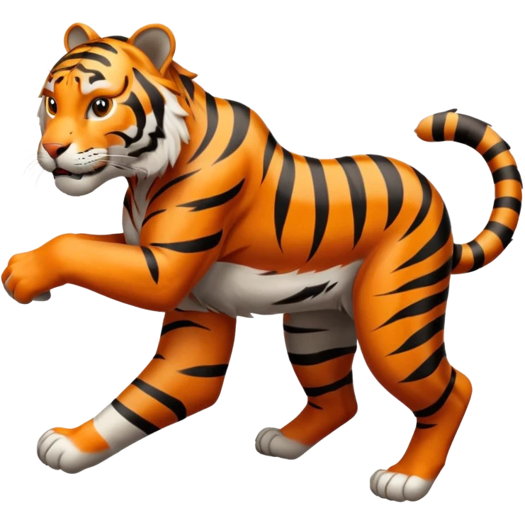 High resolution of a runnig tigar emoji