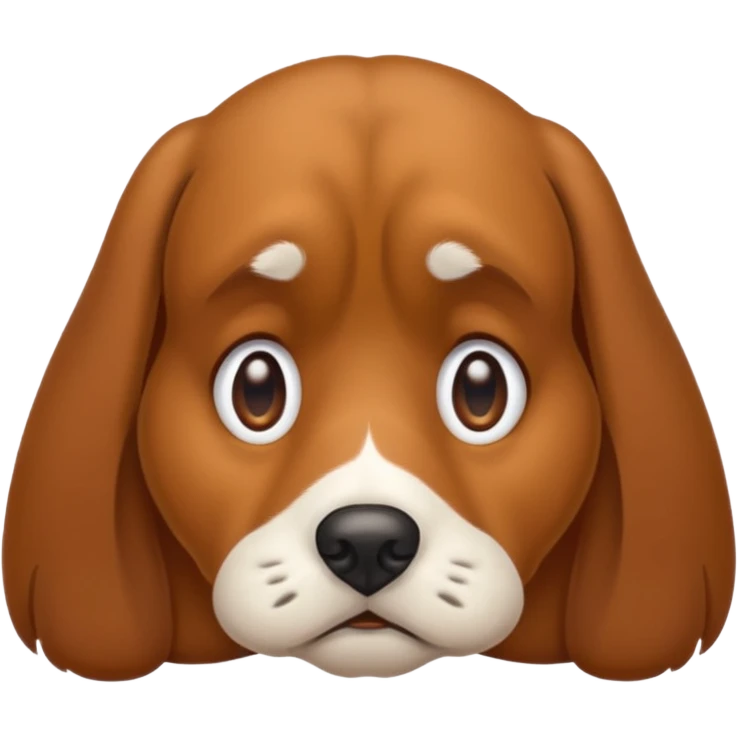 Sad dog emoji
