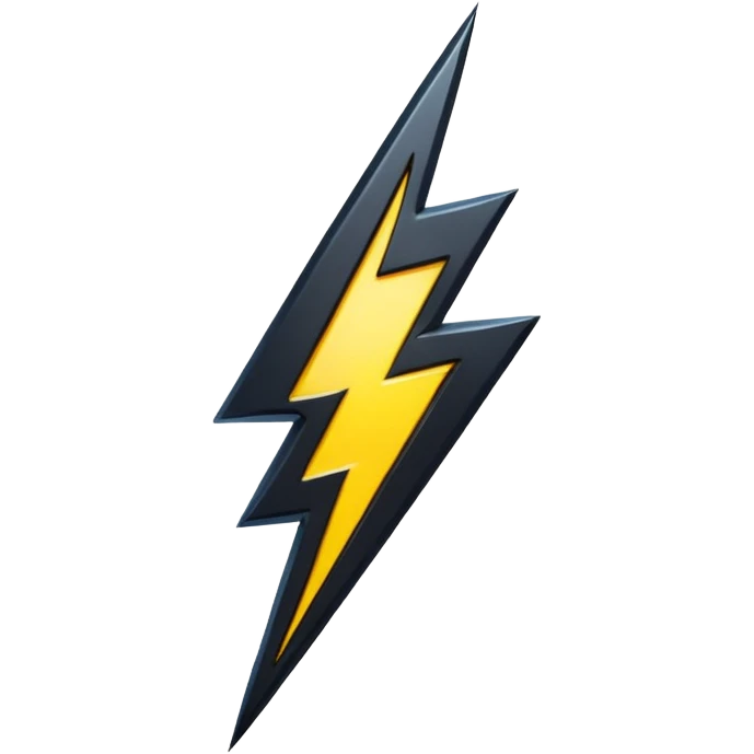 Give me this emoji in black ⚡ emoji