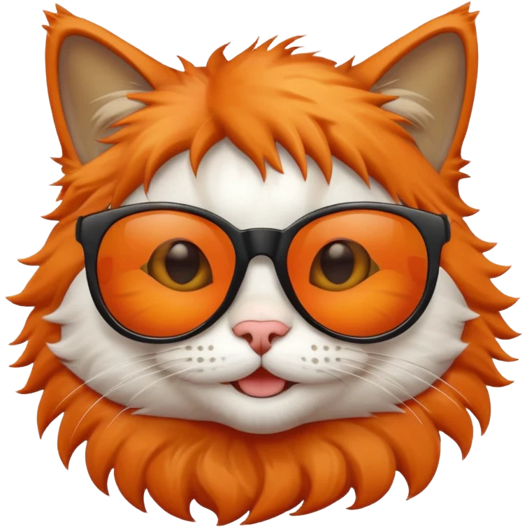 smiling cat with sunglasses emoji