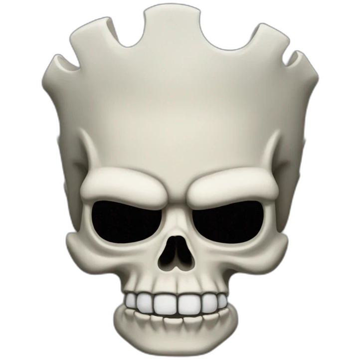 Skull Bart Simpson emoji
