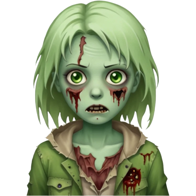 Zombie girl emoji
