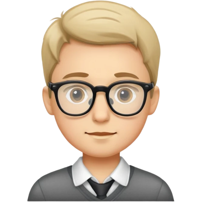 Мальчик в очках emoji