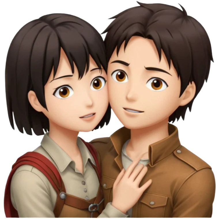 Eren kissig Mikasa  emoji