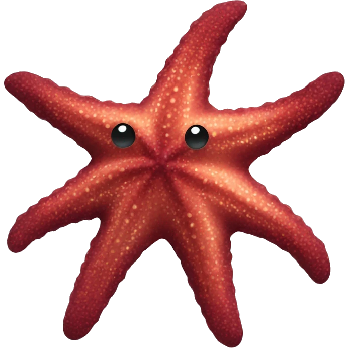 Burgundy starfish  emoji