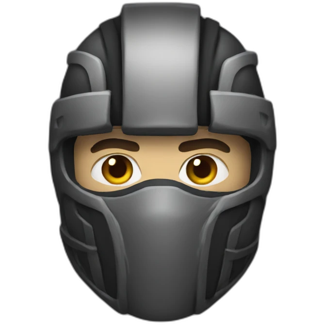 Ronin wearing a mask emoji