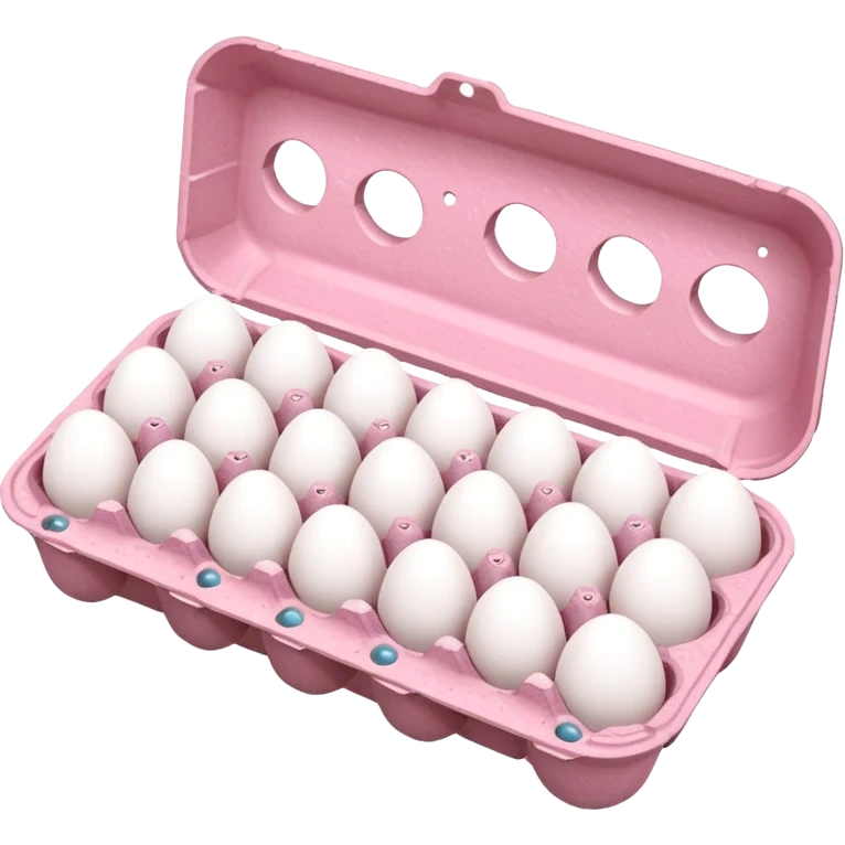 pink big egg carton emoji