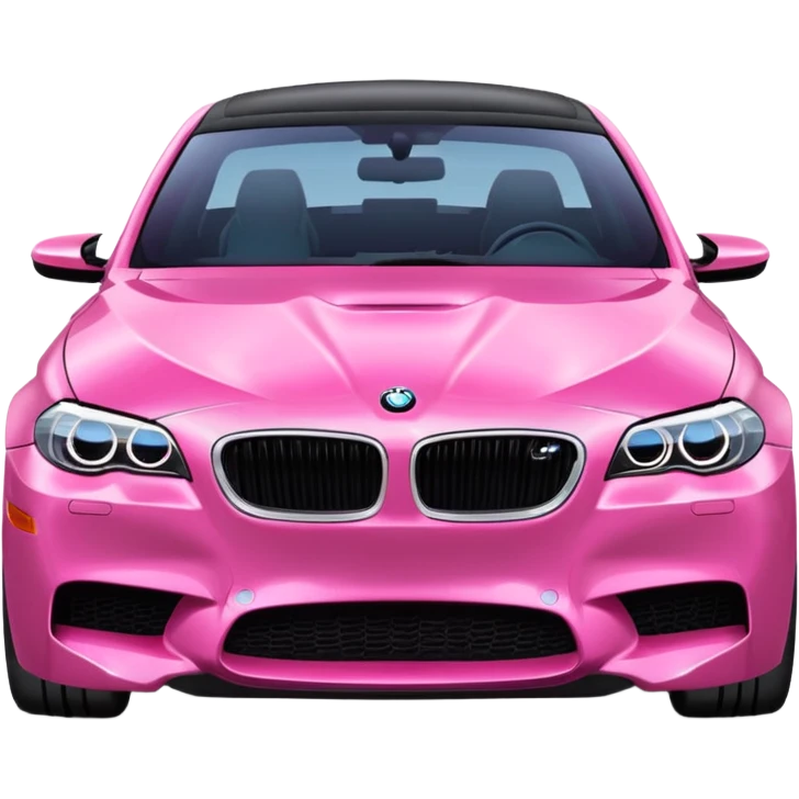 Bmw m5 Car that is pink and cute  emoji
