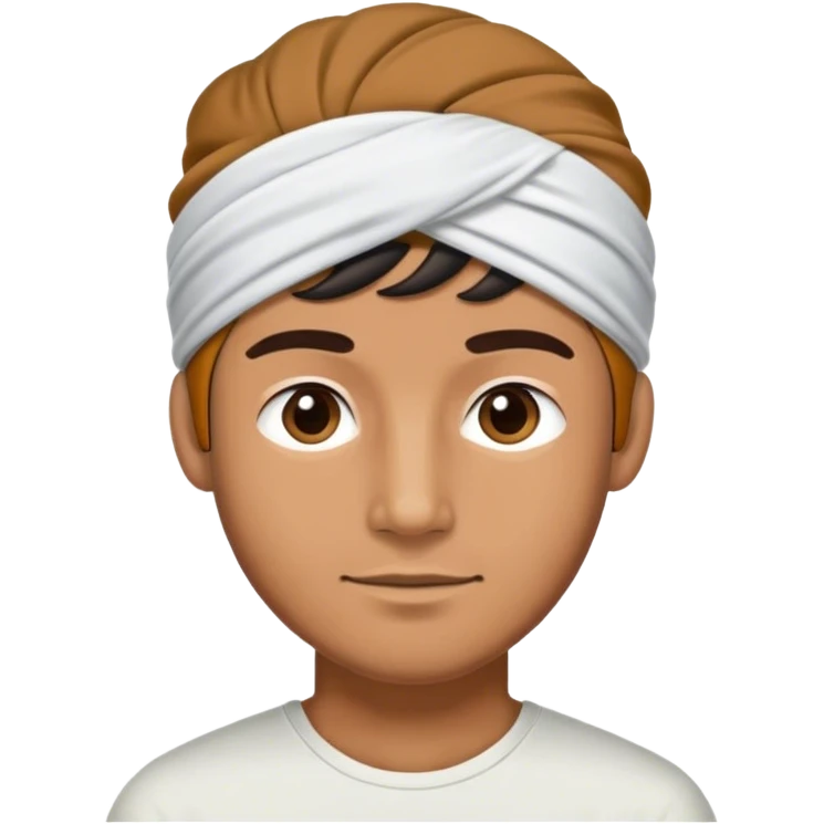 Guy wearing a headband emoji