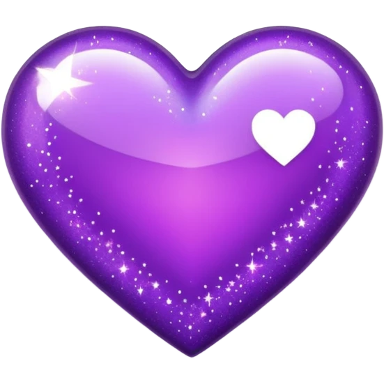Purple Heart with sparkles emoji