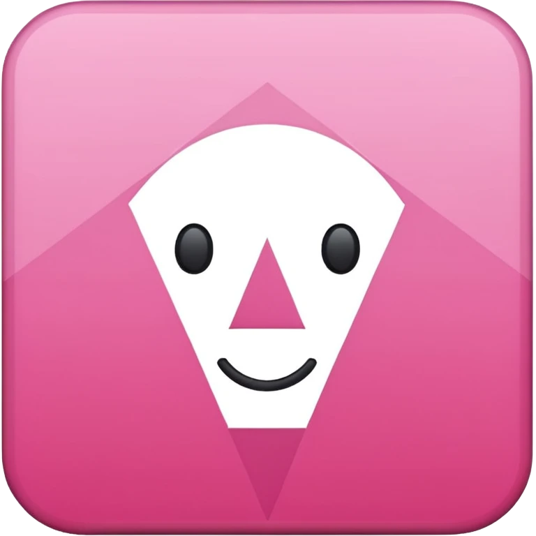 mac os icon pink geometric set square emoji