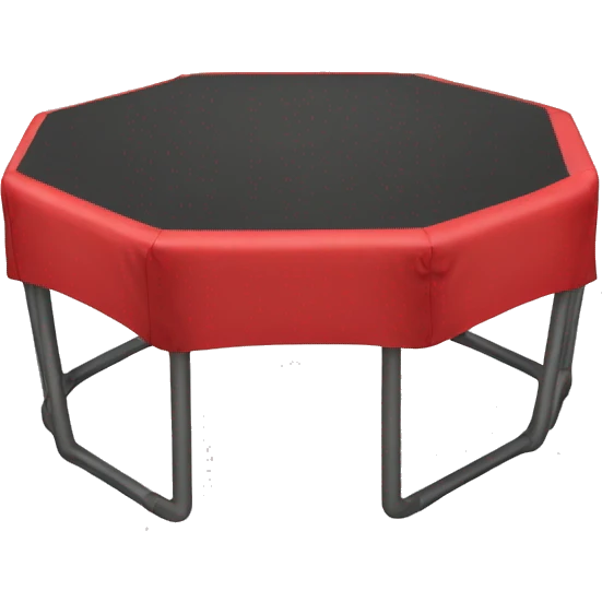 MINI TRAMPOLIN HEXAGONAL ROJO emoji