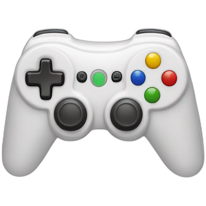 game controller white emoji