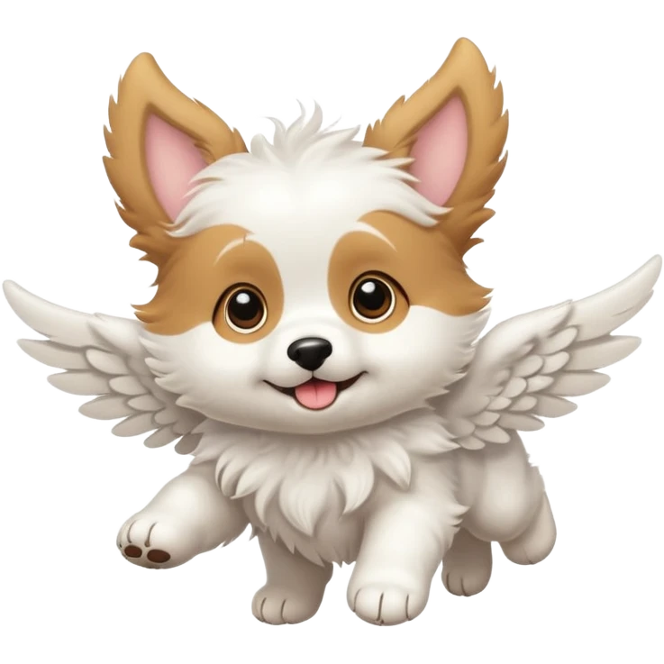 cute flying puppy emoji