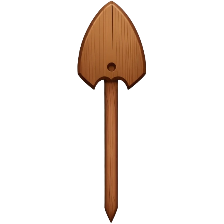 wooden stake emoji