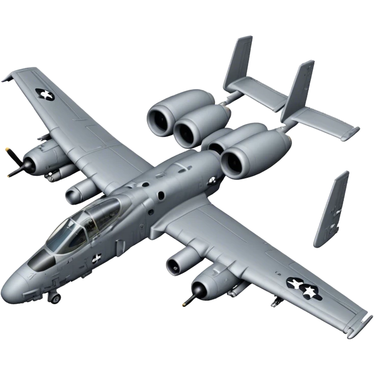 A-10 Thunderbolt II - Fairchild Republic (Grey) emoji