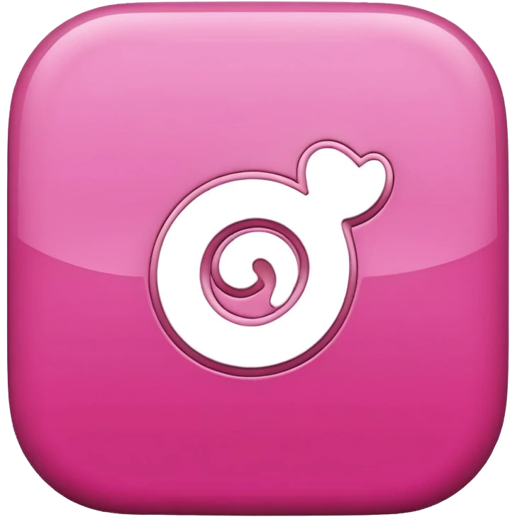 pink 3d Pinterest logo emoji