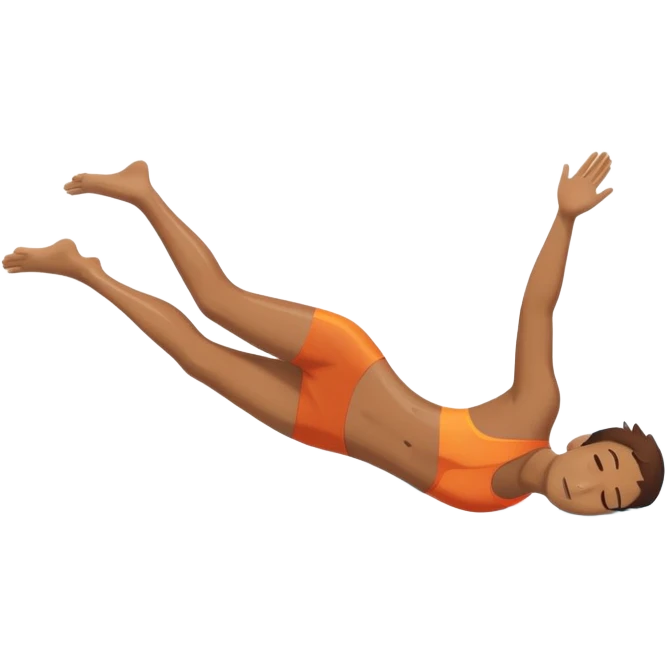 pool of water labeled “Confidence.” person diving head in  emoji
