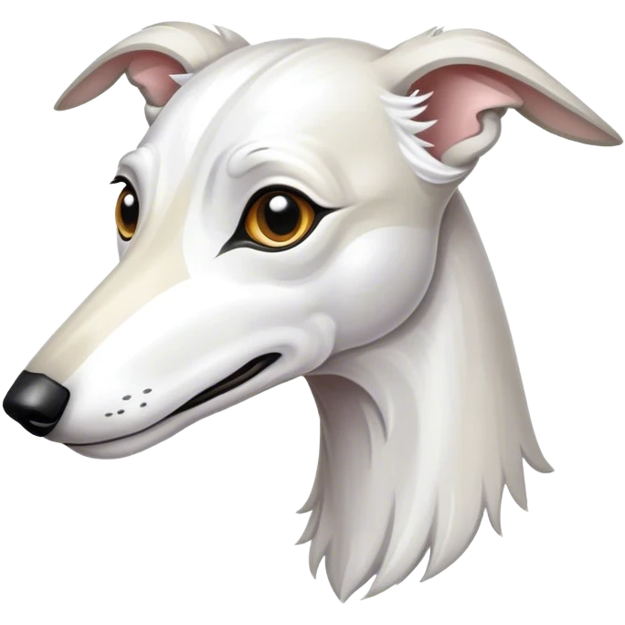 Galgo blanco emoji