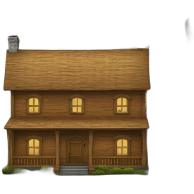 house of wood emoji