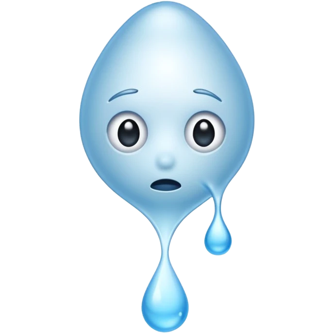 Crying Sad sperm emoji