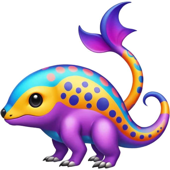colorful vibrant Fakémon-creature with random markings emoji