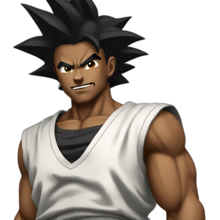 black san goku emoji