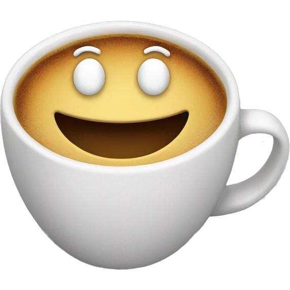 coffee cup smilinig emoji