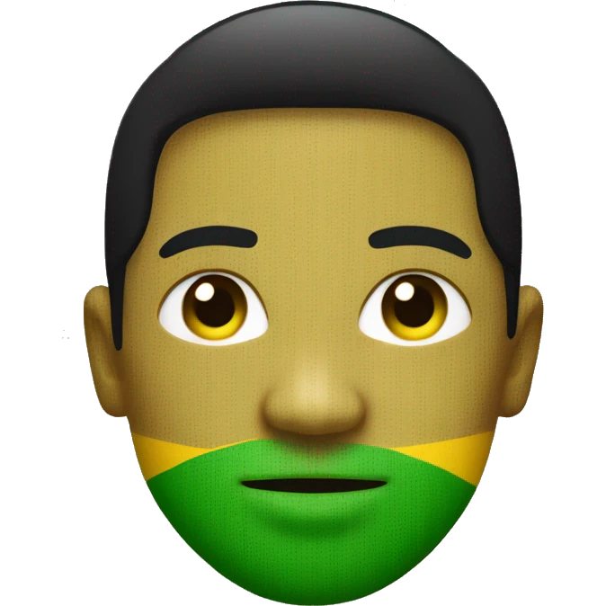 100% in Jamaican colors. Green, black and gold emoji