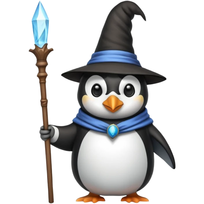 Penguin Wizard emoji