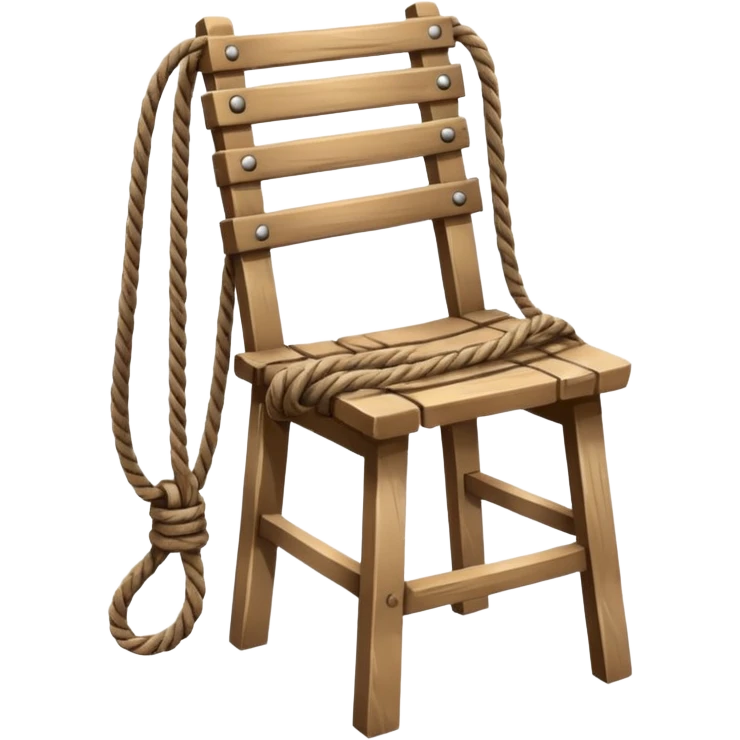 Rope with chair emoji