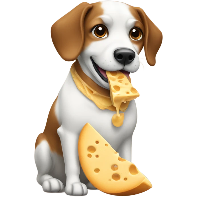 Dog with queso all emoji