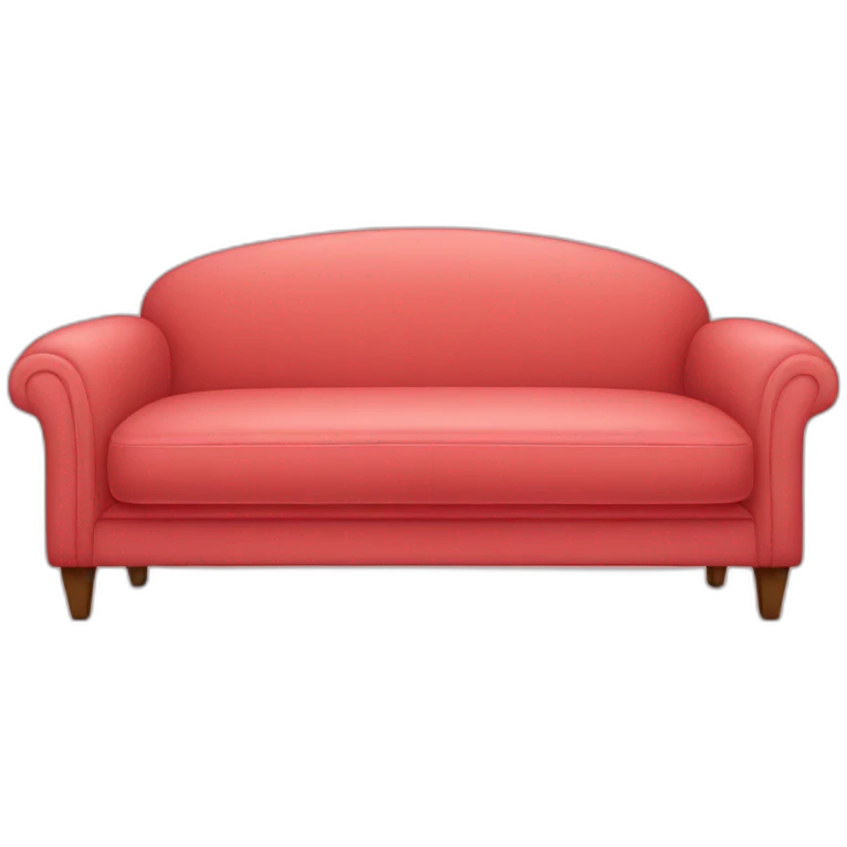 pale red couch emoji