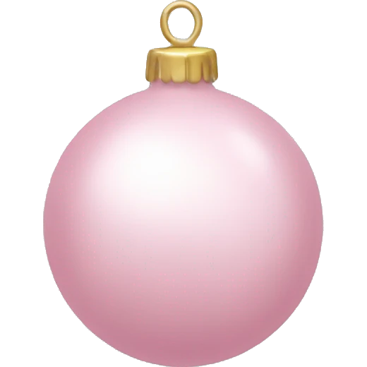 Light pink ornaments emoji