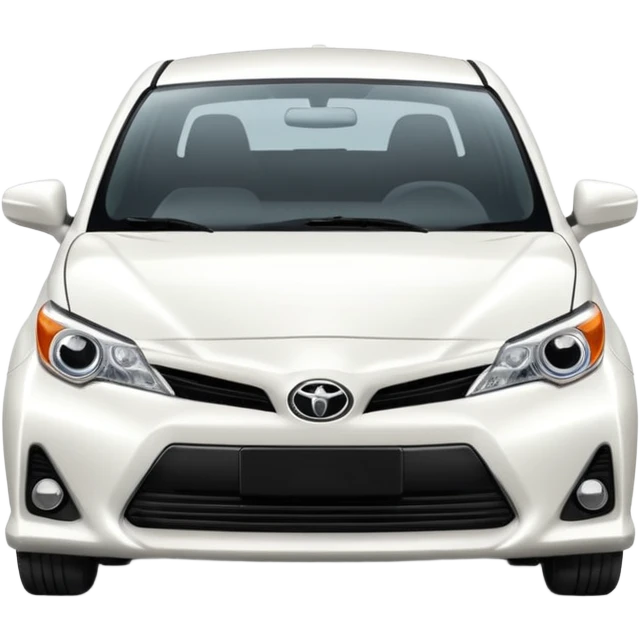 White Toyota car emoji