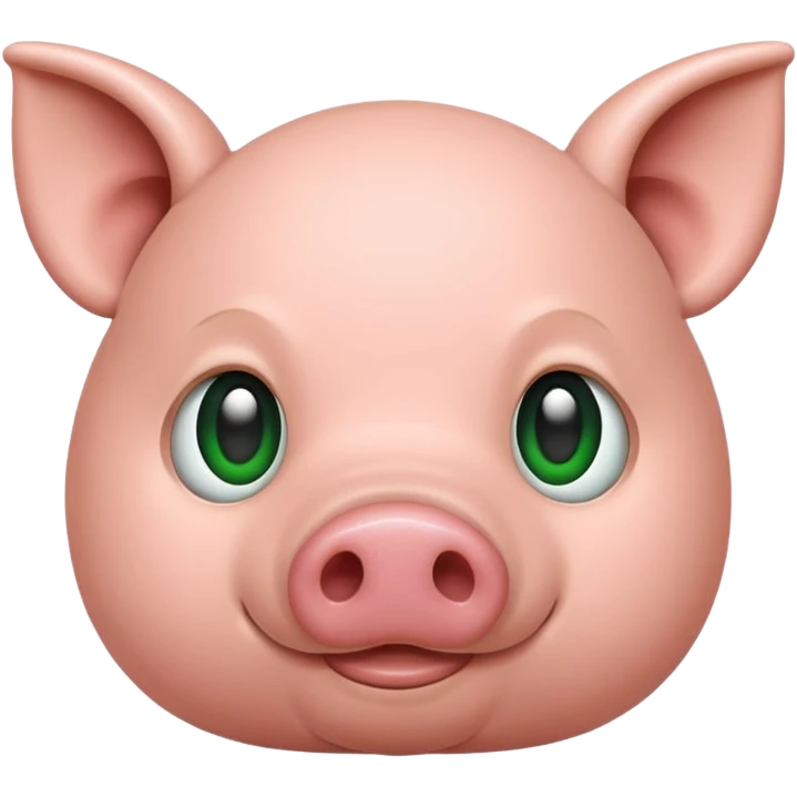 Pig nose in green emoji